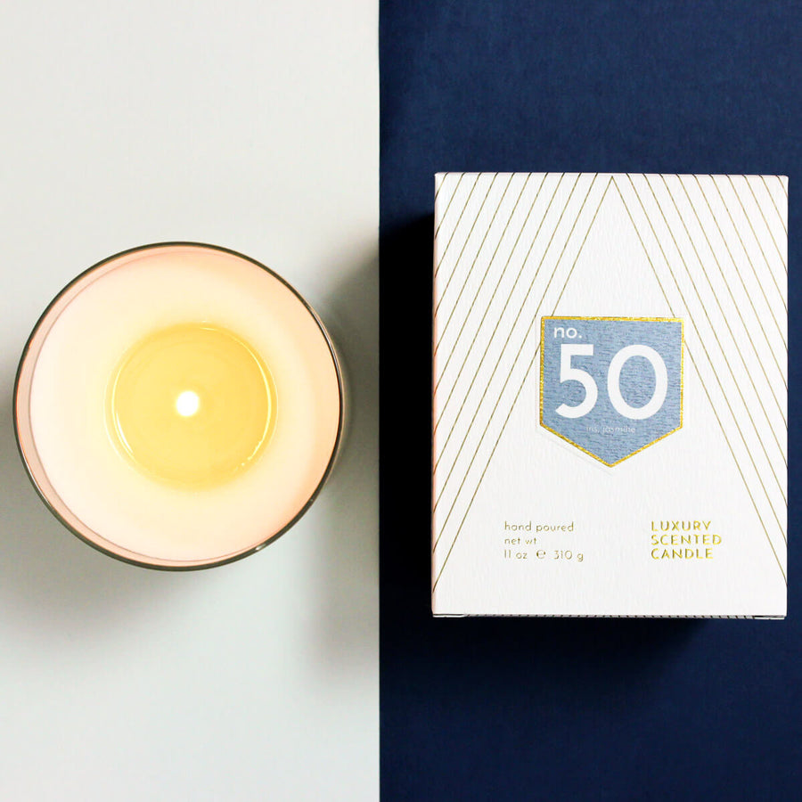 No. 50 Iris Jasmine Scented Soy Wax Candle - ACDC Co