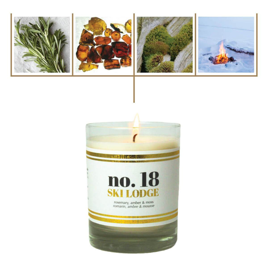 No. 18 Ski Lodge Scented Soy Candle - A C D C