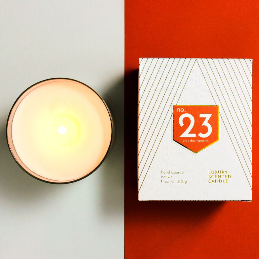 No. 23 Grapefruit Jasmine Scented Soy Candle - ACDC Co