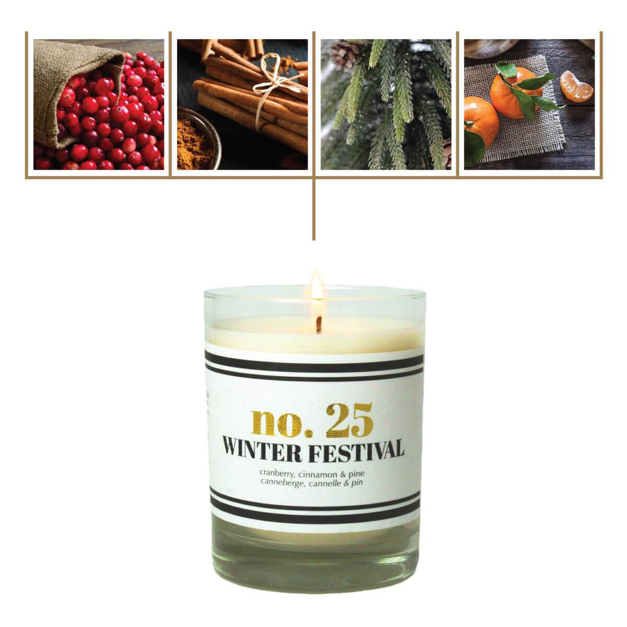 No. 25 Winter Festival Scented Soy Candle - A C D C