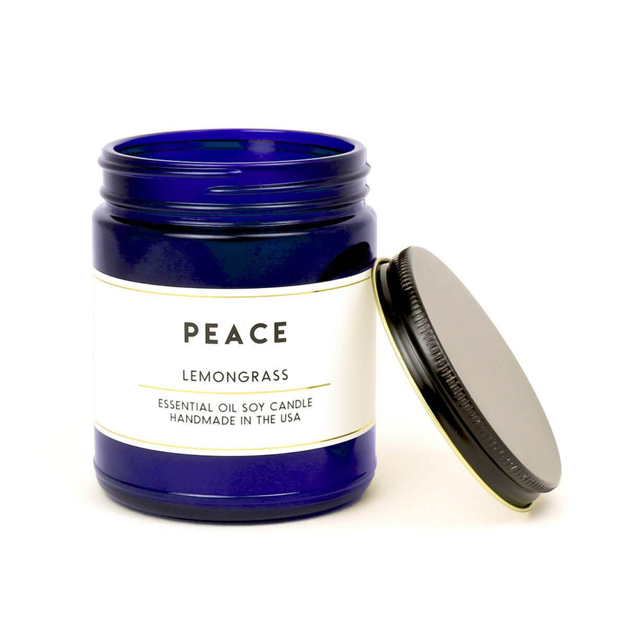 Peace Lemongrass Essential Oil Aromatherapy Candle - ACDC Co