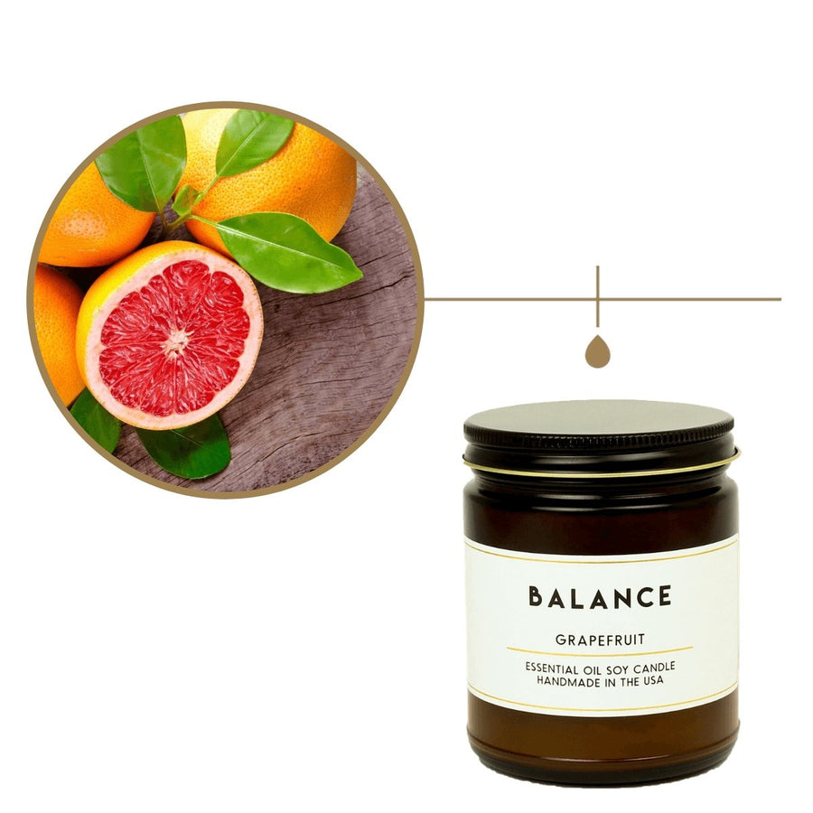 Balance Grapefruit Essential Oil Aromatherapy Candle - ACDC Co