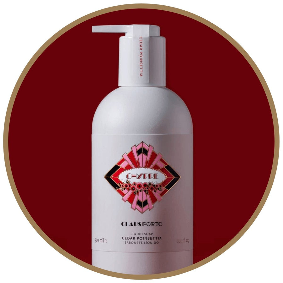 Claus Porto Chypre Cedar Poinsettia Liquid Soap - ACDC Co