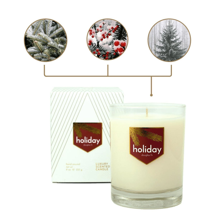 Holiday Douglas Fir Scented Soy Candle - ACDC Co