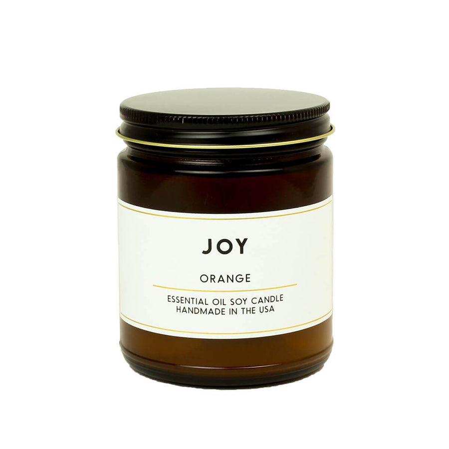 2001159 ACDC Co Joy Orange Essential Oil Aromatherapy Apothecary Scented Soy Wax Jar Candle