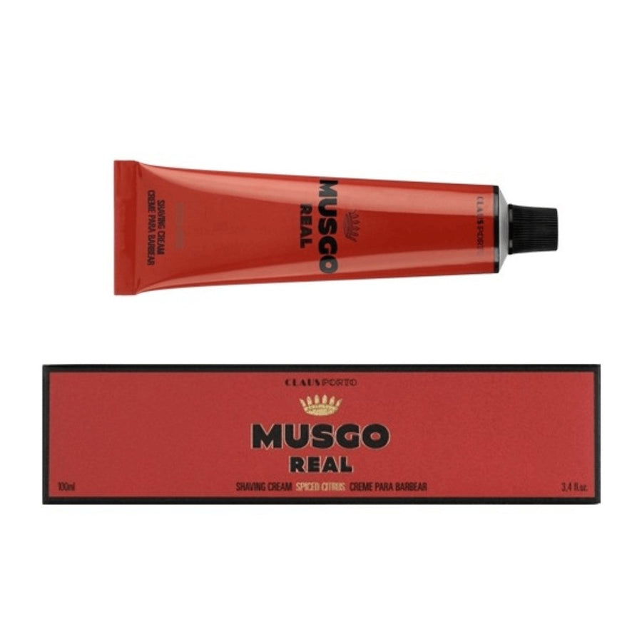 Musgo Real Shave Cream, Orange Amber, 3.4oz 