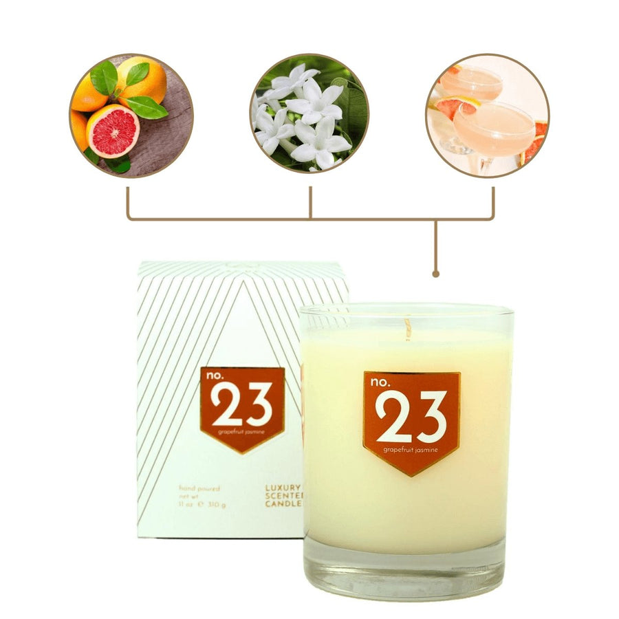 No. 23 Grapefruit Jasmine Scented Soy Candle - A C D C