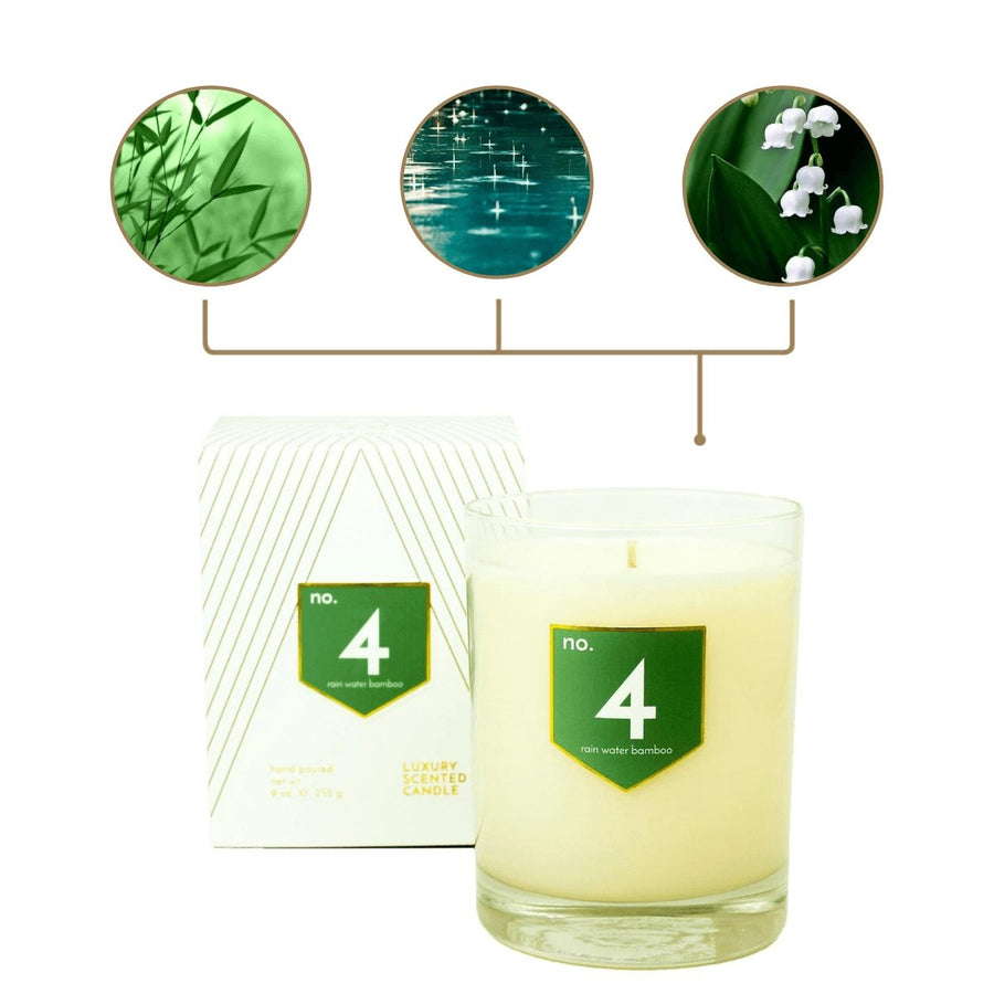 No. 4 Rain Water Bamboo Scented Soy Candle - A C D C