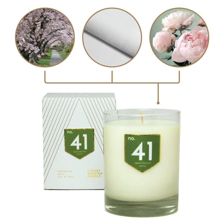 No. 41 Apple Peony Scented Soy Candle - A C D C