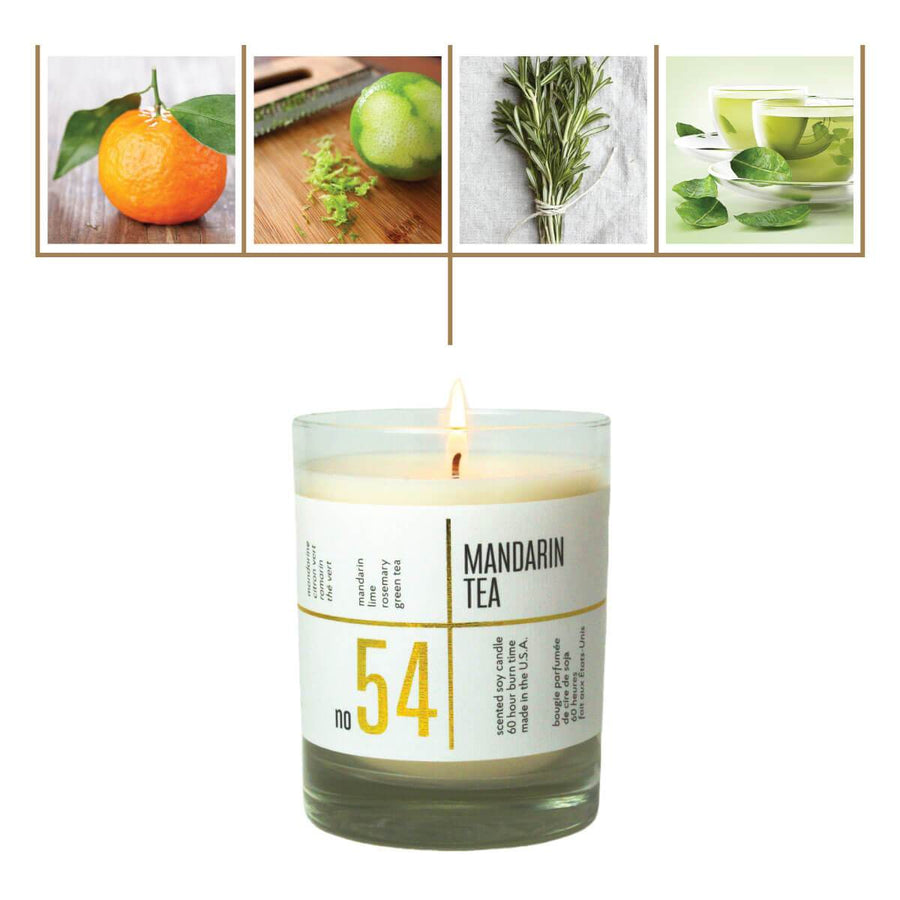 No. 54 Mandarin Tea Scented Soy Candle - A C D C