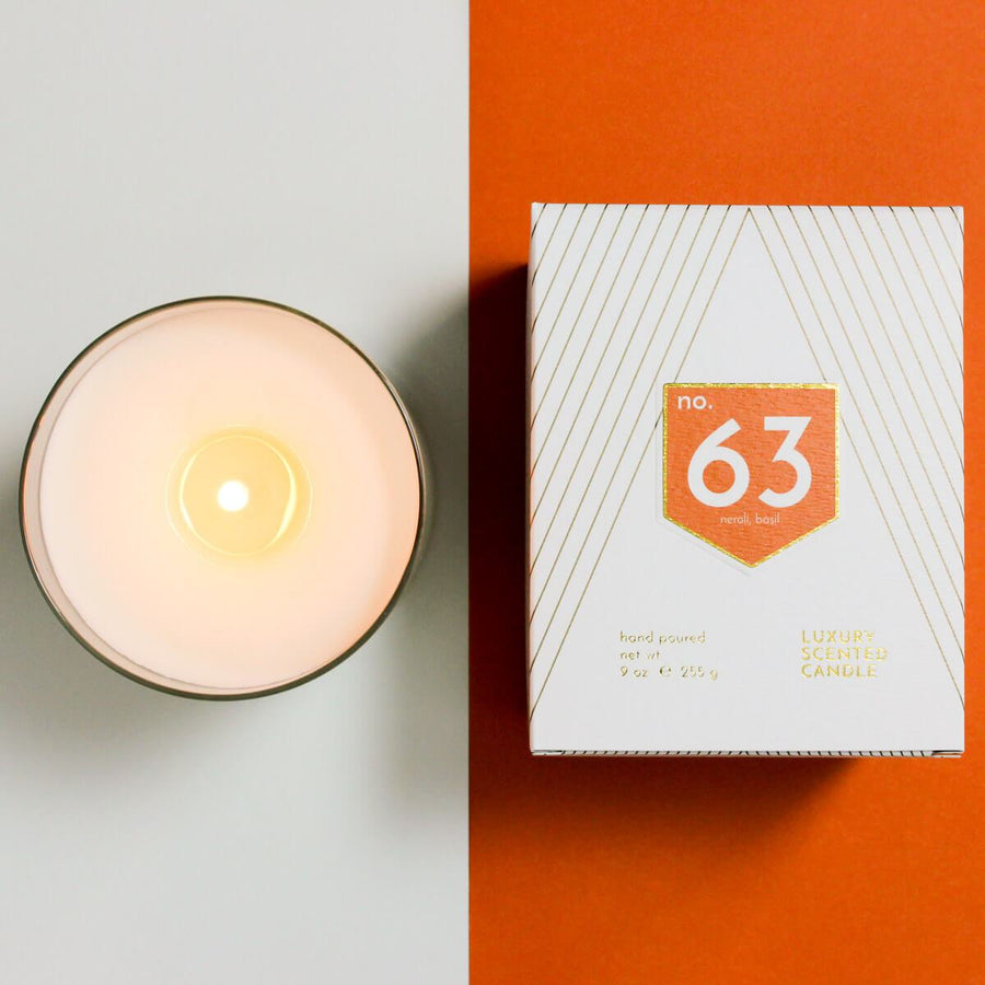 No. 63 Neroli Basil Scented Soy Candle - ACDC Co