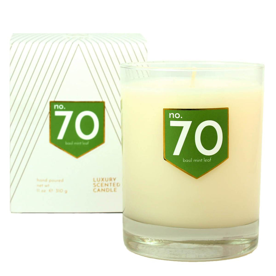 No. 70 Basil Mint Scented Soy Candle - A C D C