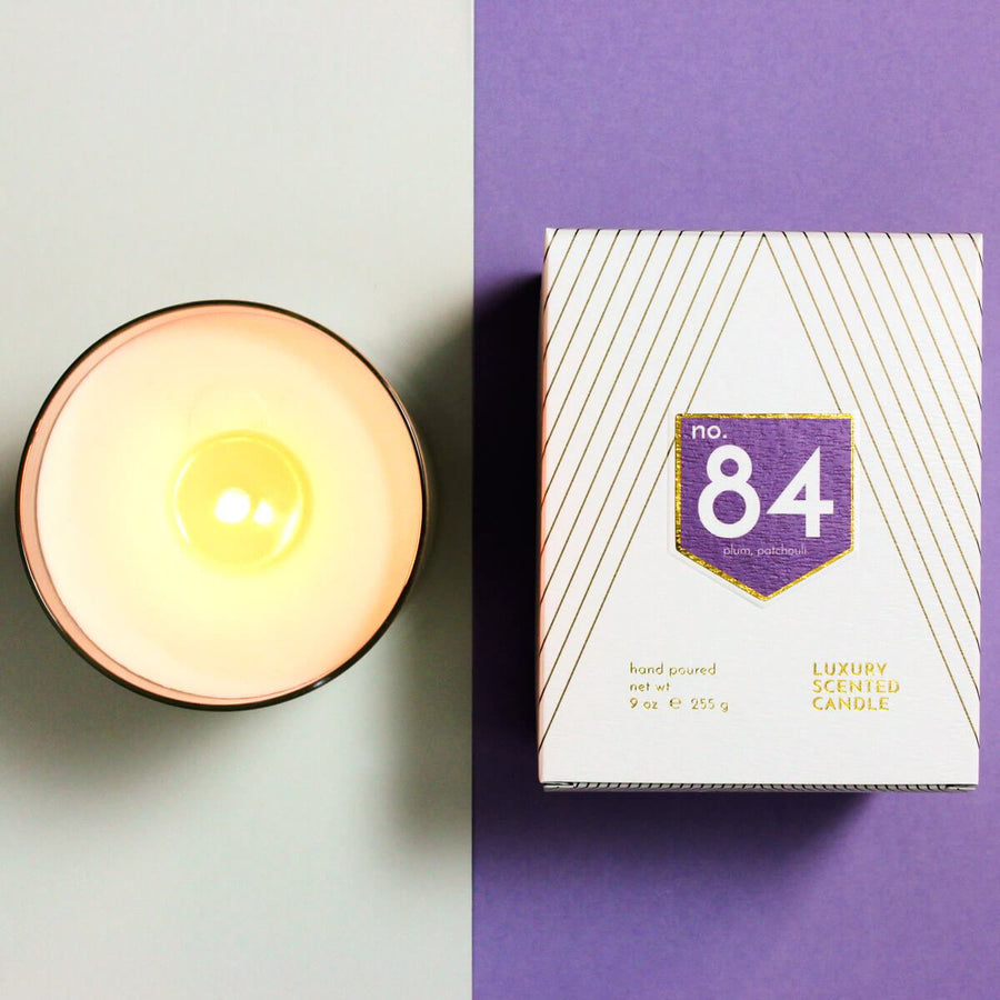 No. 84 Plum Patchouli Scented Soy Candle - ACDC Co