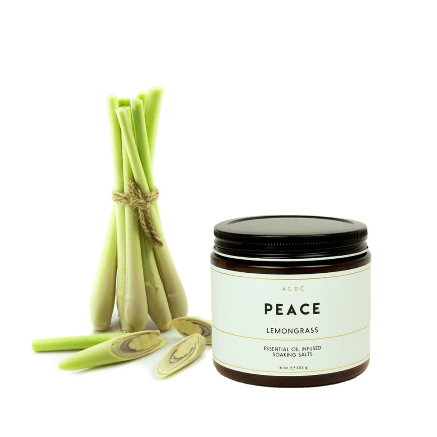 Peace Lemongrass Essential Oil Bath Soaking Salts - ACDC Co