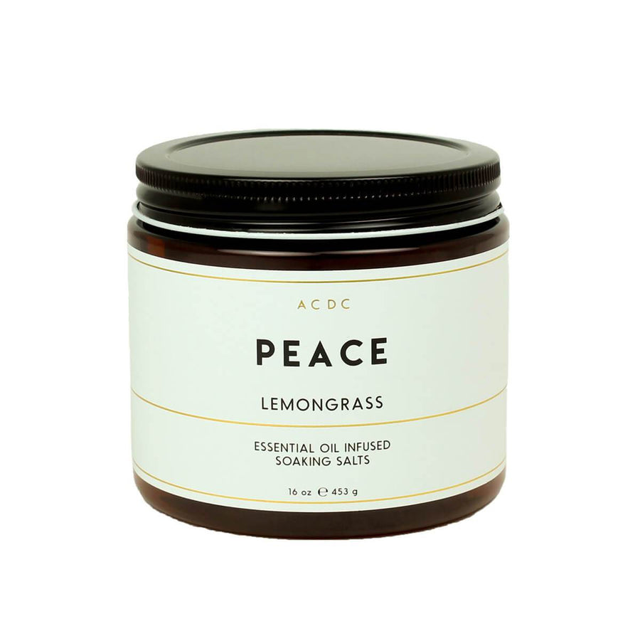 Peace Lemongrass Essential Oil Bath Soaking Salts - ACDC Co