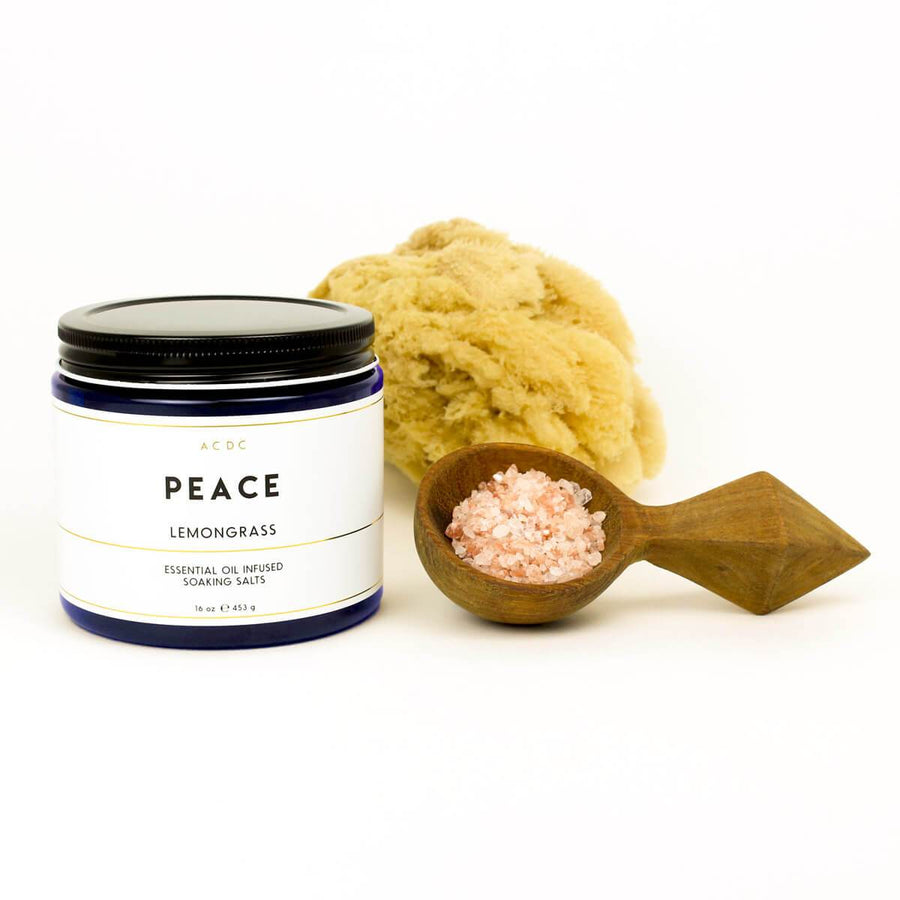 Peace Lemongrass Essential Oil Bath Soaking Salts - ACDC Co