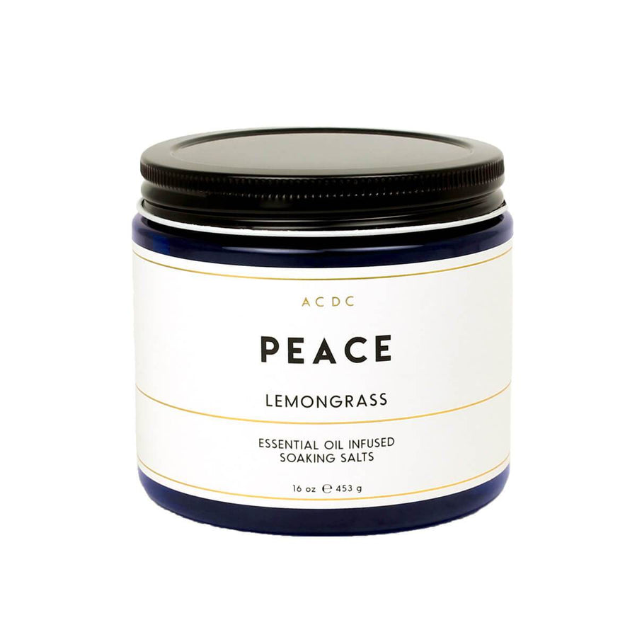 Peace Lemongrass Essential Oil Bath Soaking Salts - ACDC Co