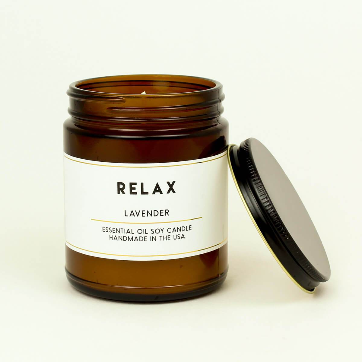 Relax Lavender Essential Oil Aromatherapy Candle - ACDC Co