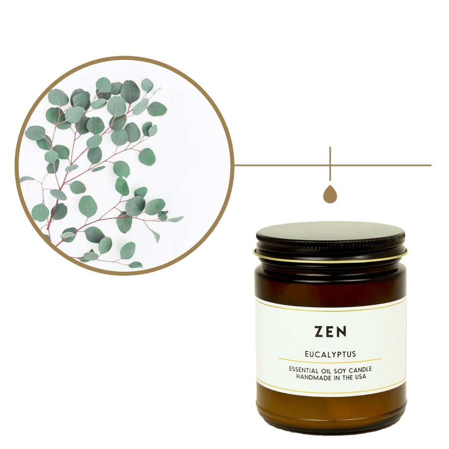 Zen Eucalyptus Essential Oil Aromatherapy Candle - ACDC Co